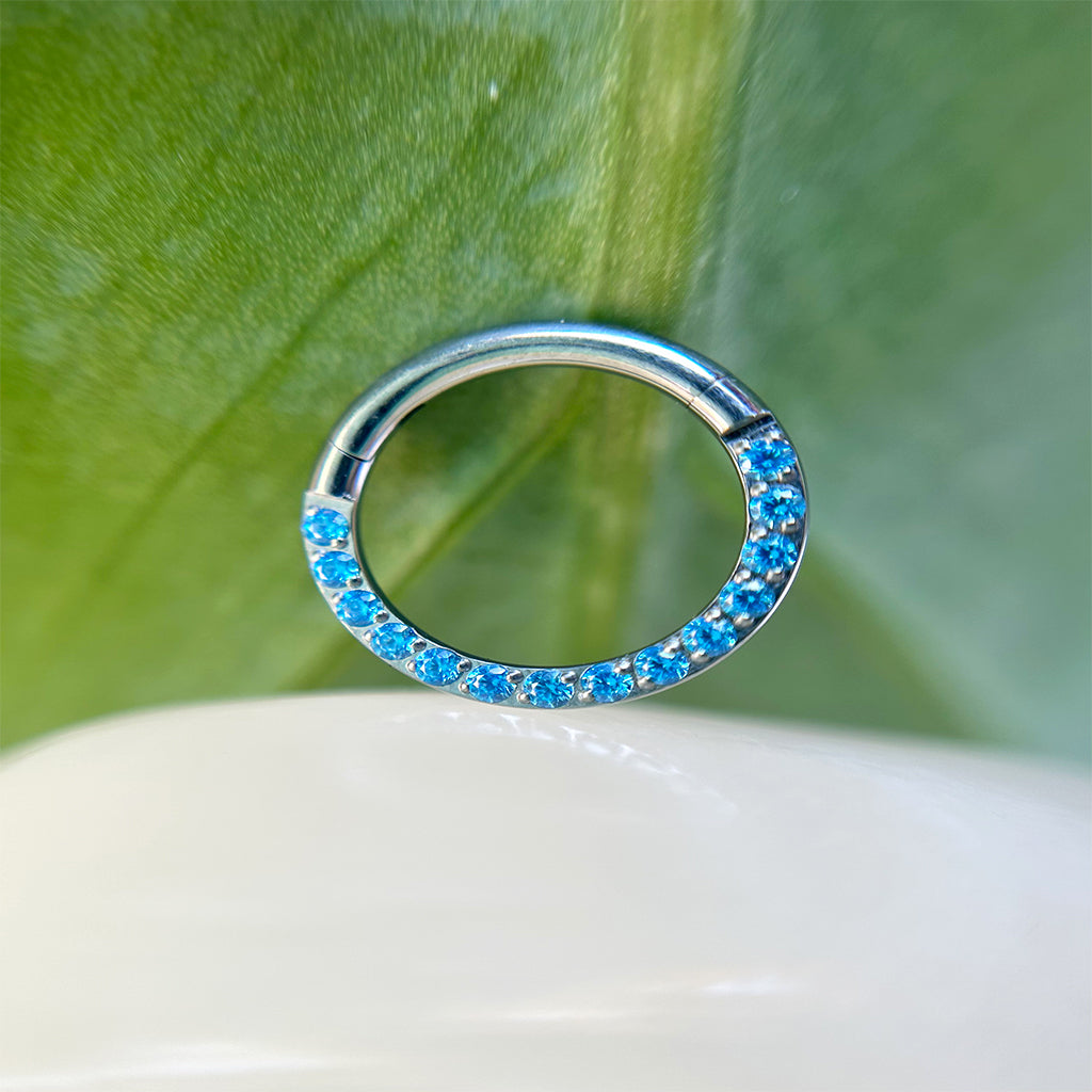 Piercing Aro Circones Azules