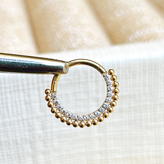 PIERCING ARO BRILLOS Y ORNAMENTOS 1.2