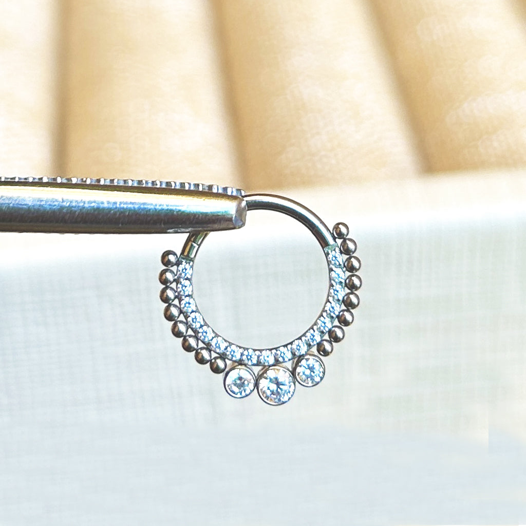 Piercing Aro Brillos y Ornamentos