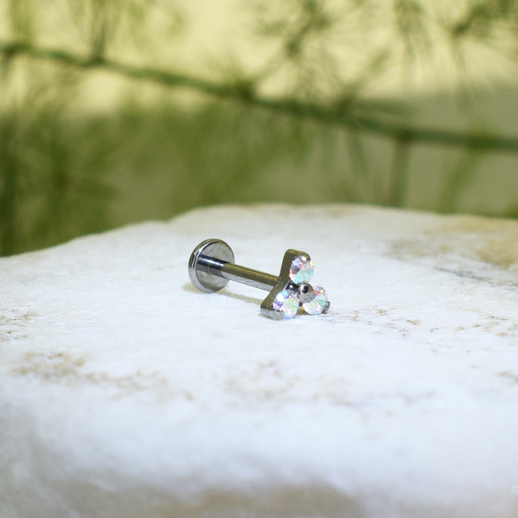 PIERCING LABRET TRINITY MULTICOLOR