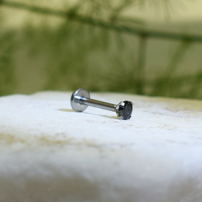 PIERCING LABRET BRILLO NEGRO