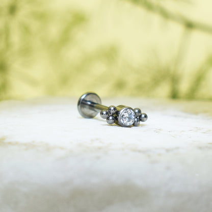PIERCING LABRET BRILLO PERLA BLANCA