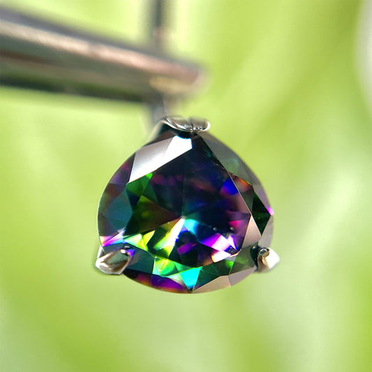 Piercing para ombligo con circones multicolor