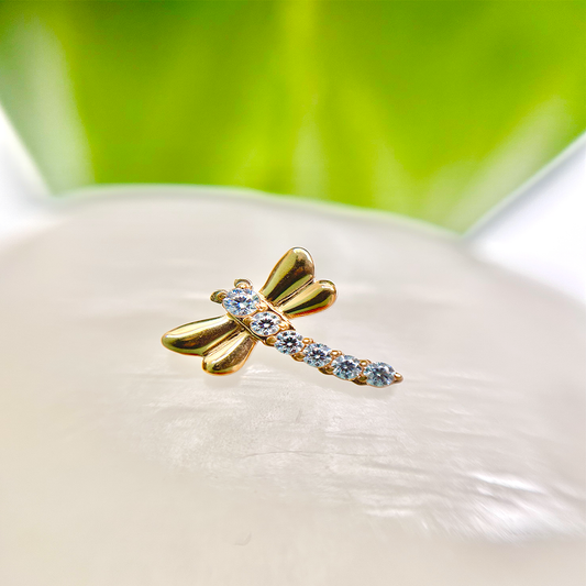 Piercing Libélula Dorada