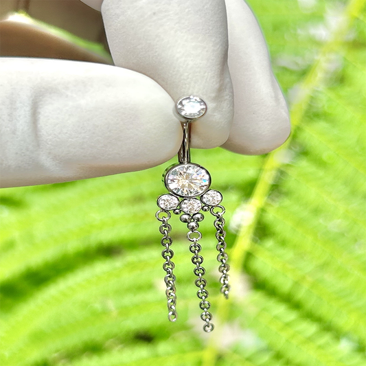 Piercing Ombligo Cadenas Colgantes
