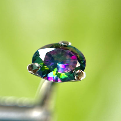 Piercing para ombligo con circones multicolor