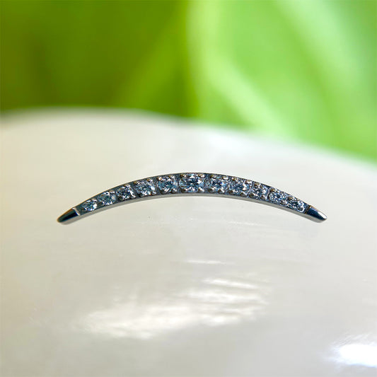 Piercing Clúster Arco Con Circón Blanco