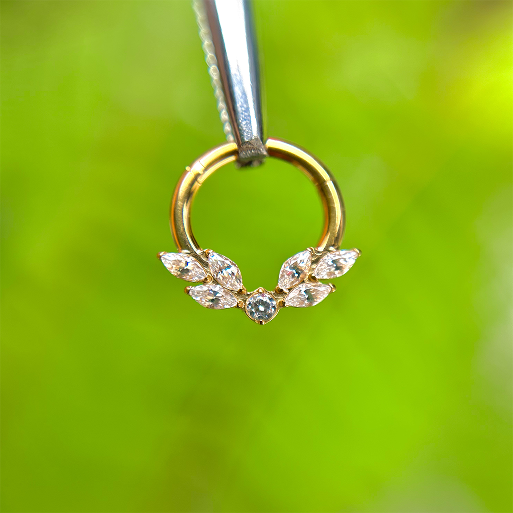 Piercing Aro Alas Dorado