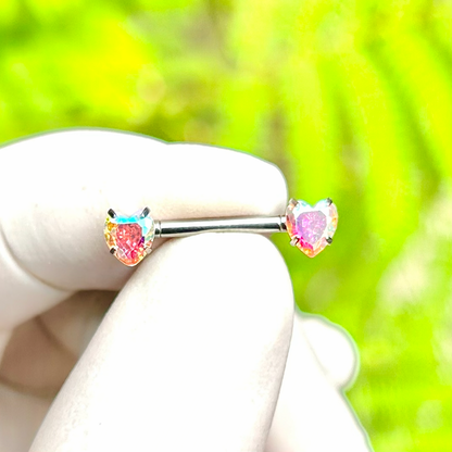Piercing para pezón con corazones