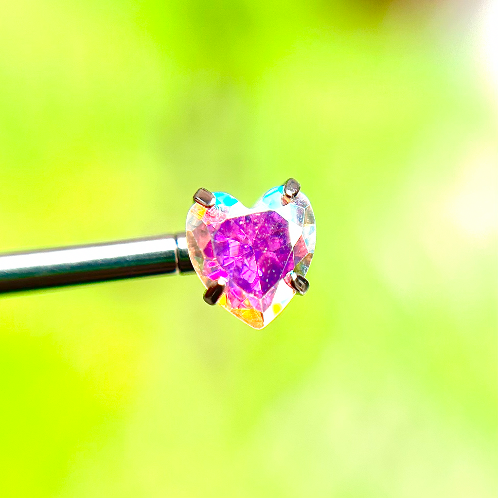 Piercing para pezón con corazones